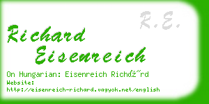 richard eisenreich business card